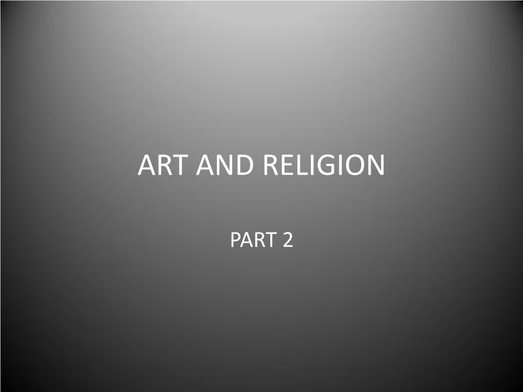 Art and Religion