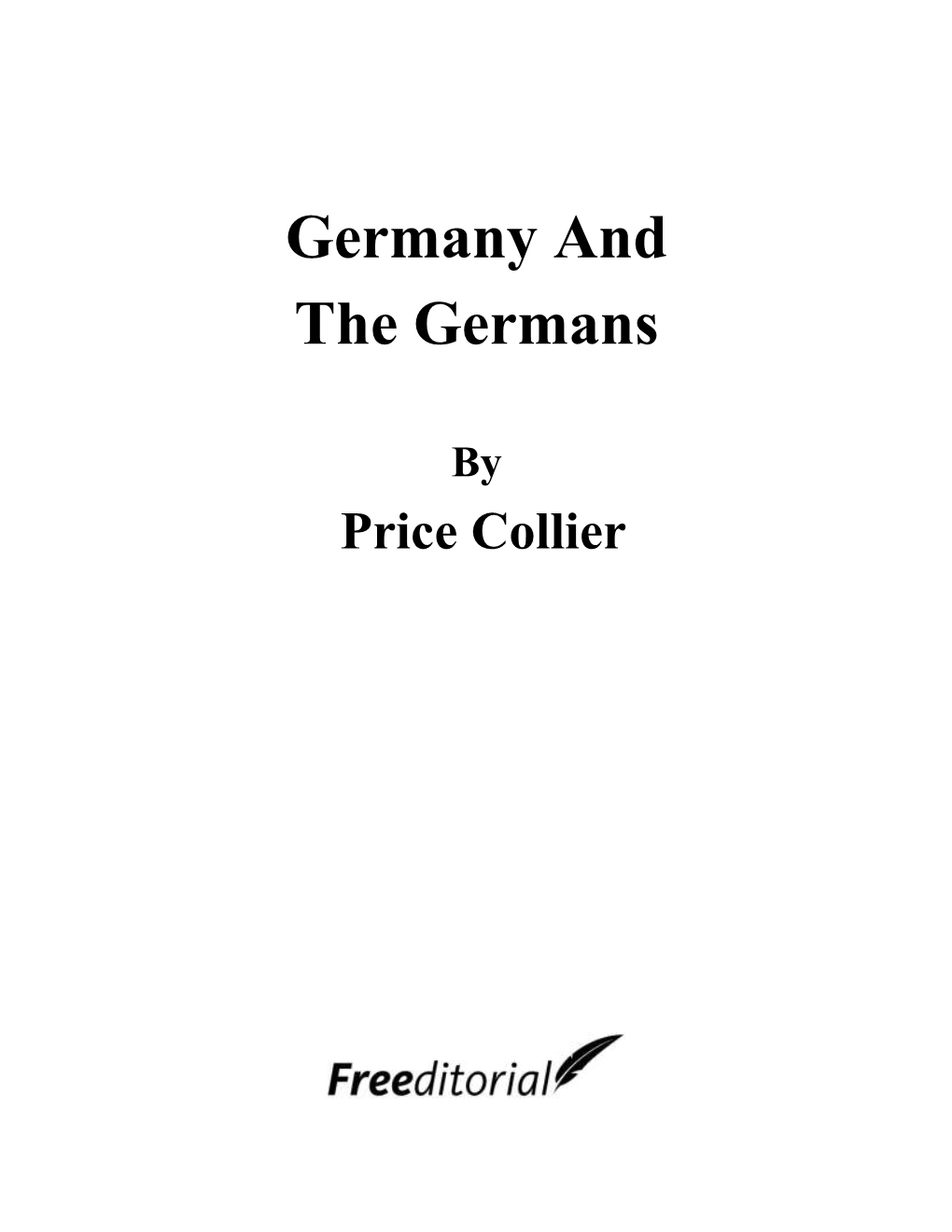 Germany and the Germans