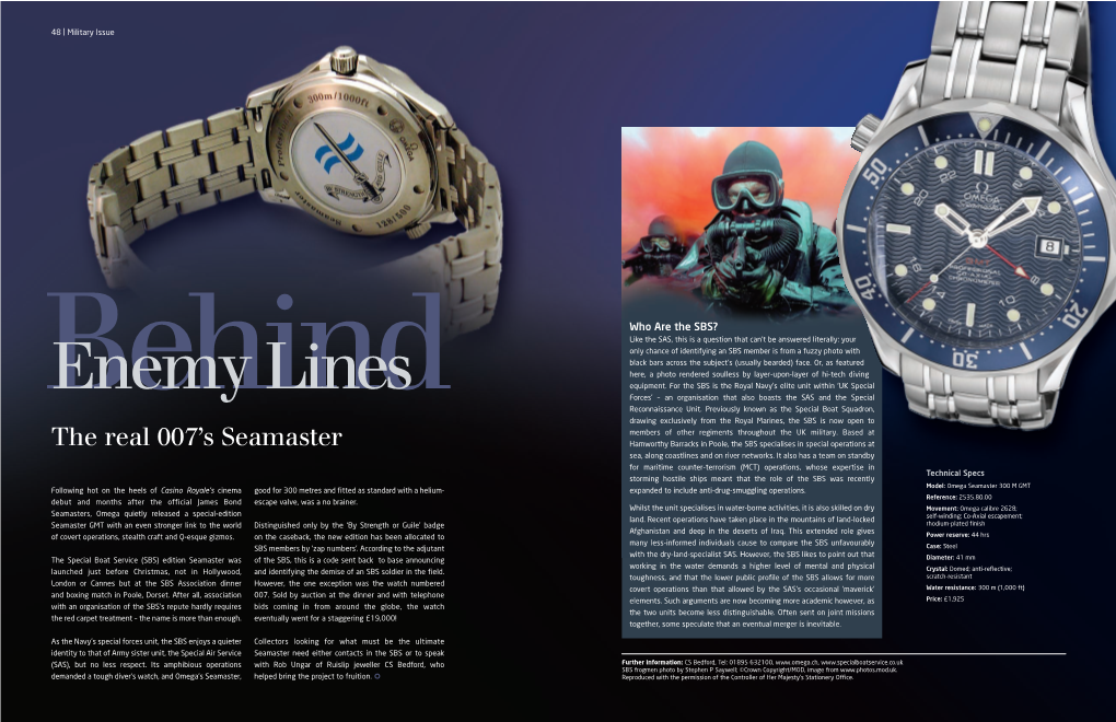 The Real 007'S Seamaster