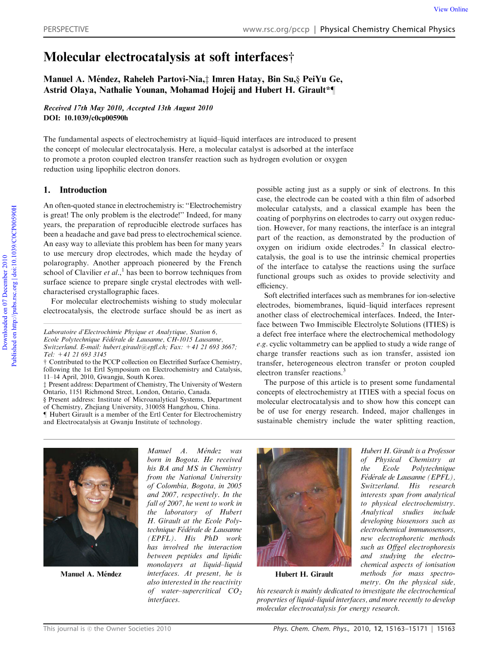 Molecular Electrocatalysis at Soft Interfacesw