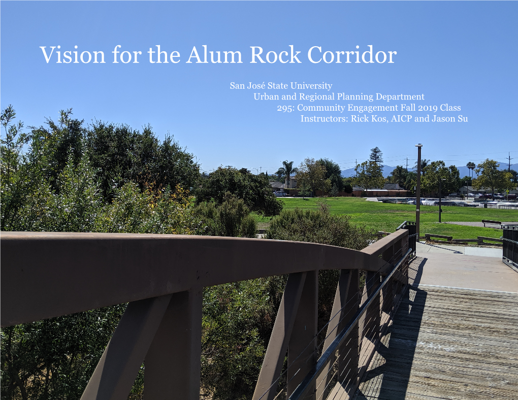 Vision for the Alum Rock Corridor