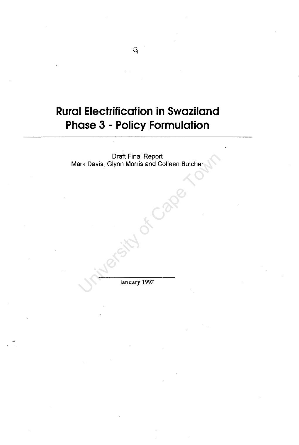 Rural Electrification in Swaziland, Phase 3