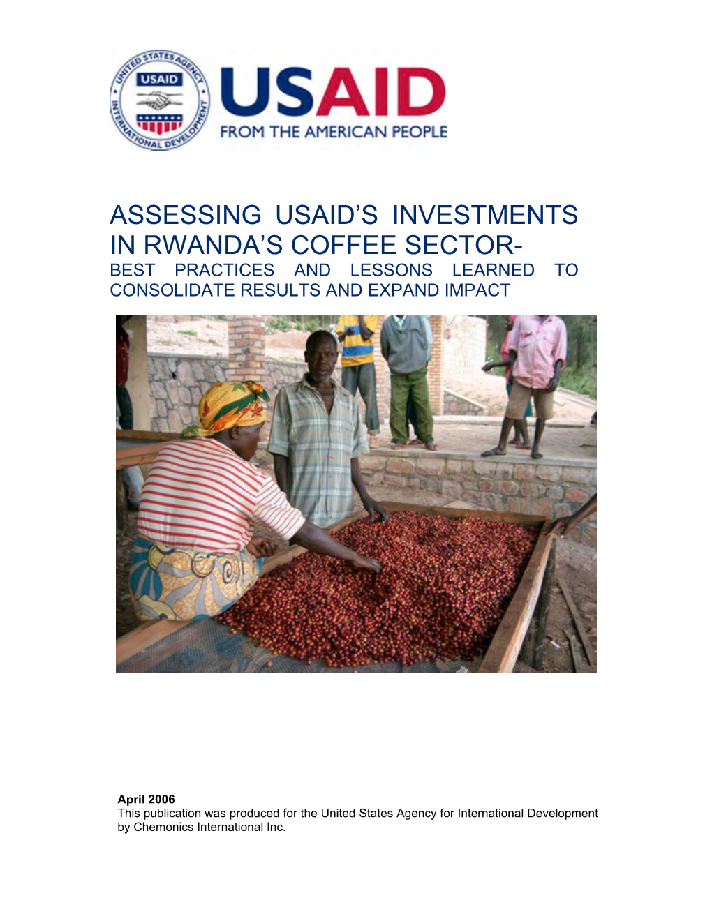 Assessing Usaid's Investments in Rwanda's Coffee Sector