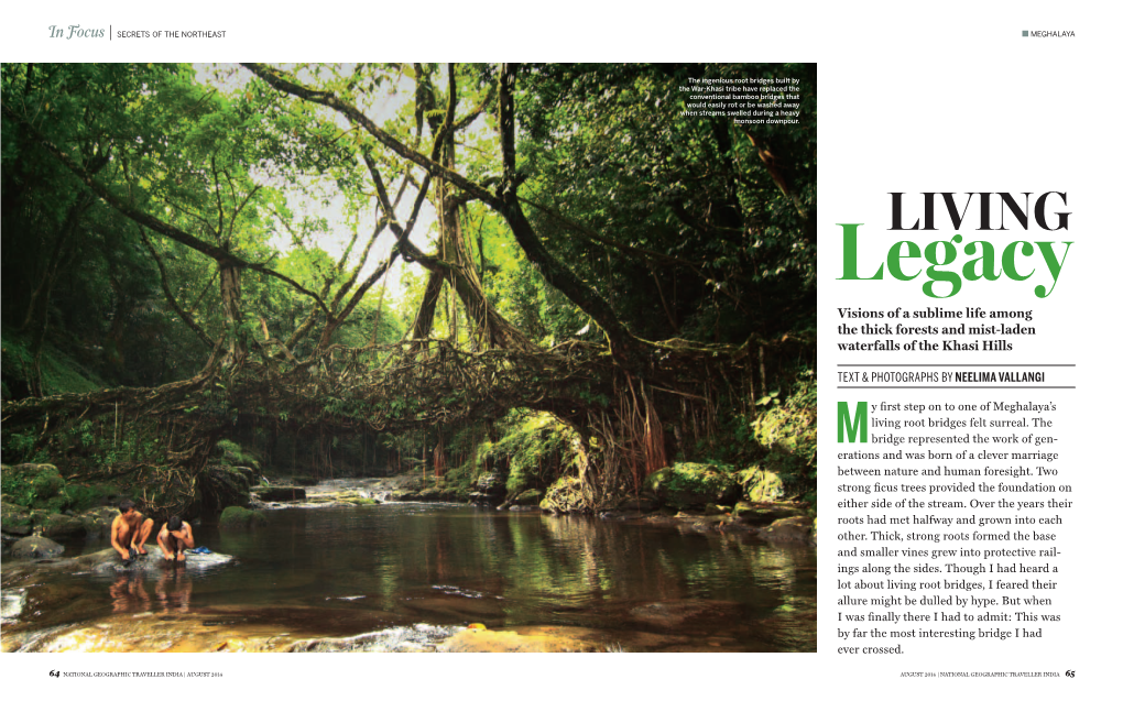 LIVING Legacy Visions of a Sublime Life Among the Thick Forests and Mist-Laden Waterfalls of the Khasi Hills