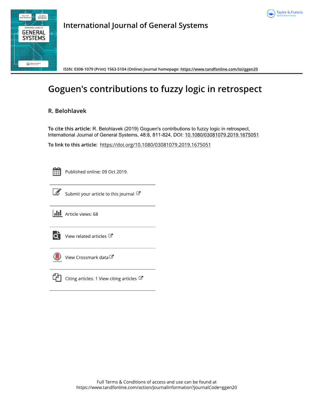 Goguen's Contributions to Fuzzy Logic in Retrospect