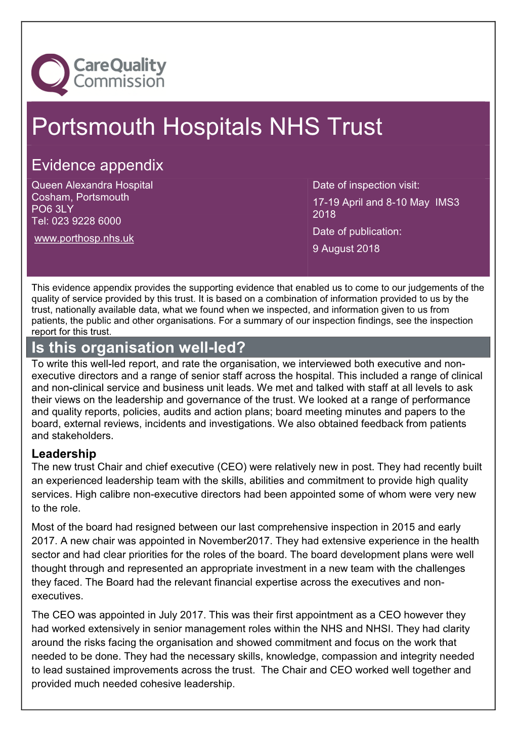 Portsmouth Hospitals NHS Trust