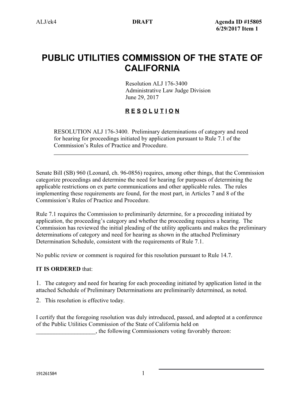 Public Utilities Commission of the State of California s51