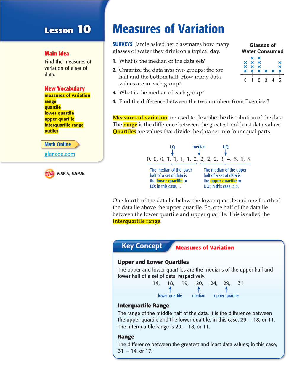 Measures of Variation