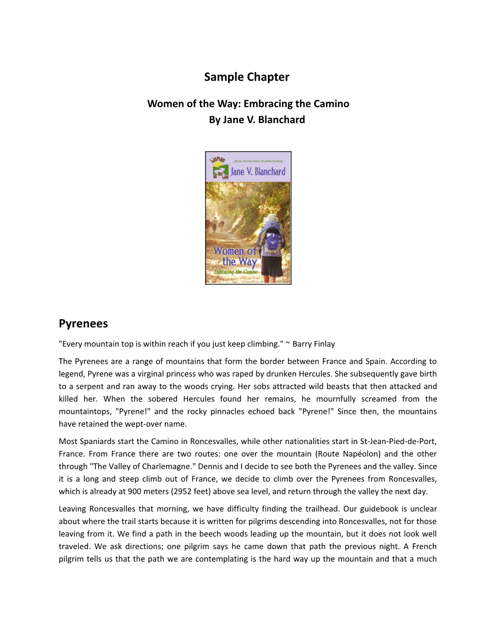 Sample Chapter Pyrenees