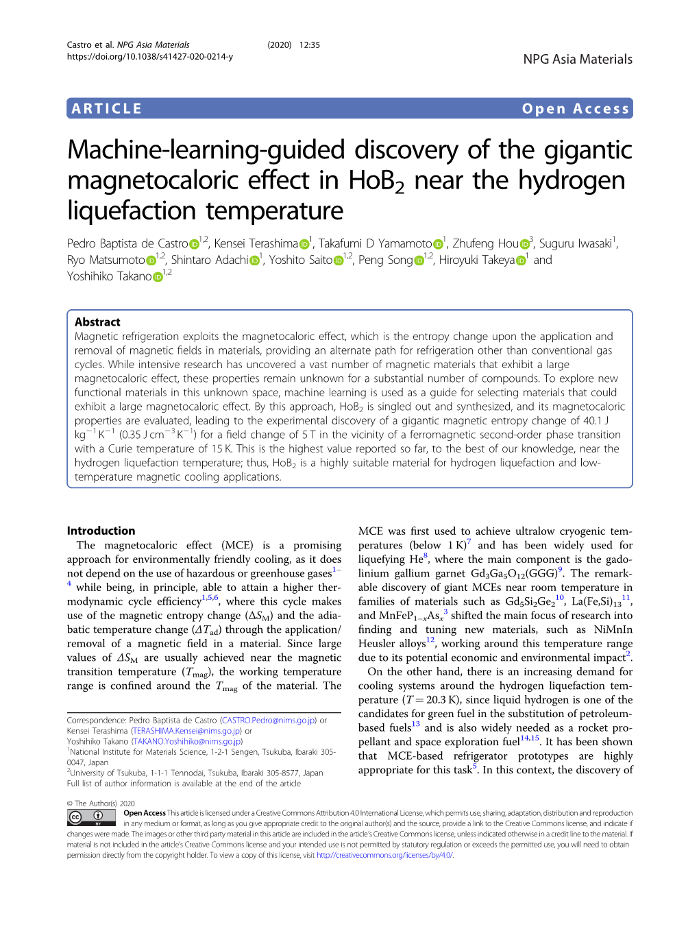 Machine-Learning-Guided Discovery of the Gigantic Magnetocaloric Effect In