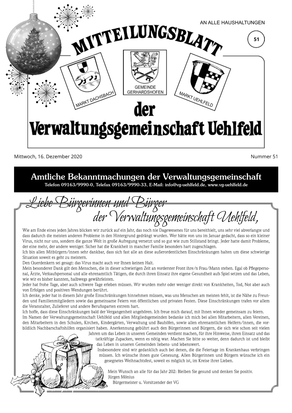 Mitteilungsblatt KW 51 2020