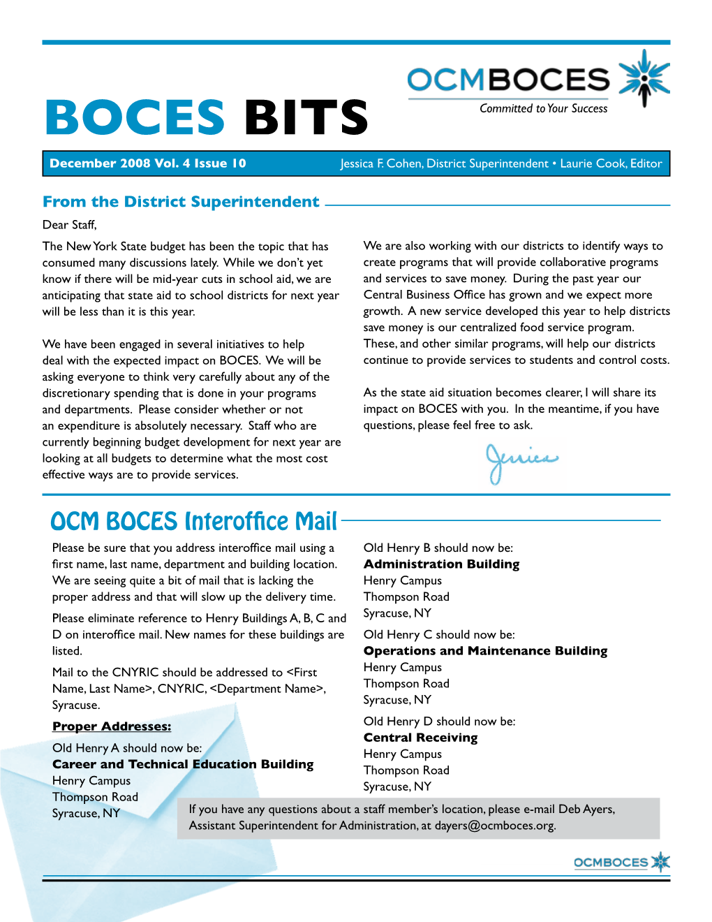 BOCES BITS Committed to Your Success December 2008 Vol