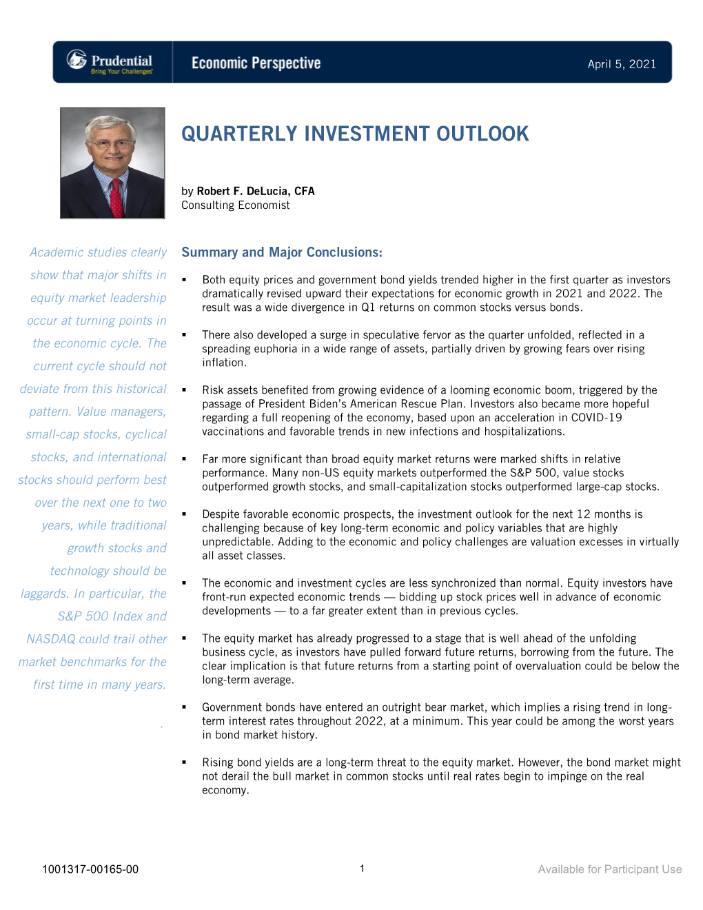 Quarterly Investment Outlook