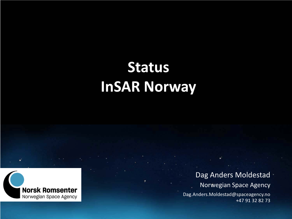 Status Insar Norway