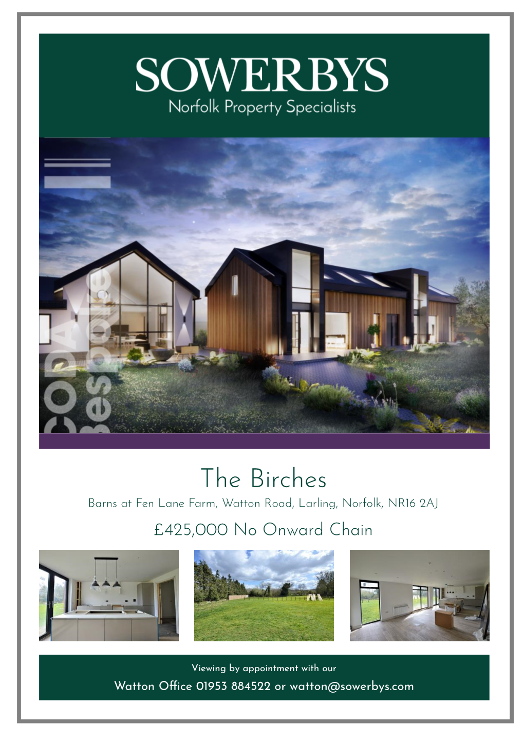 The Birches Barns at Fen Lane Farm, Watton Road, Larling, Norfolk, NR16 2AJ