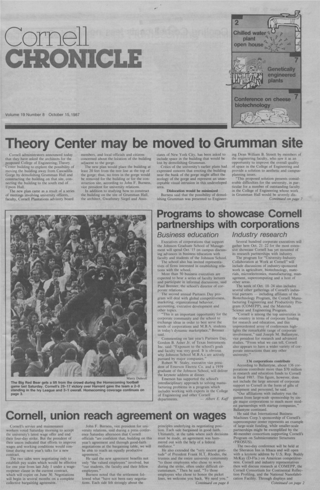 Theory Center May Be Moved to Grumman Site