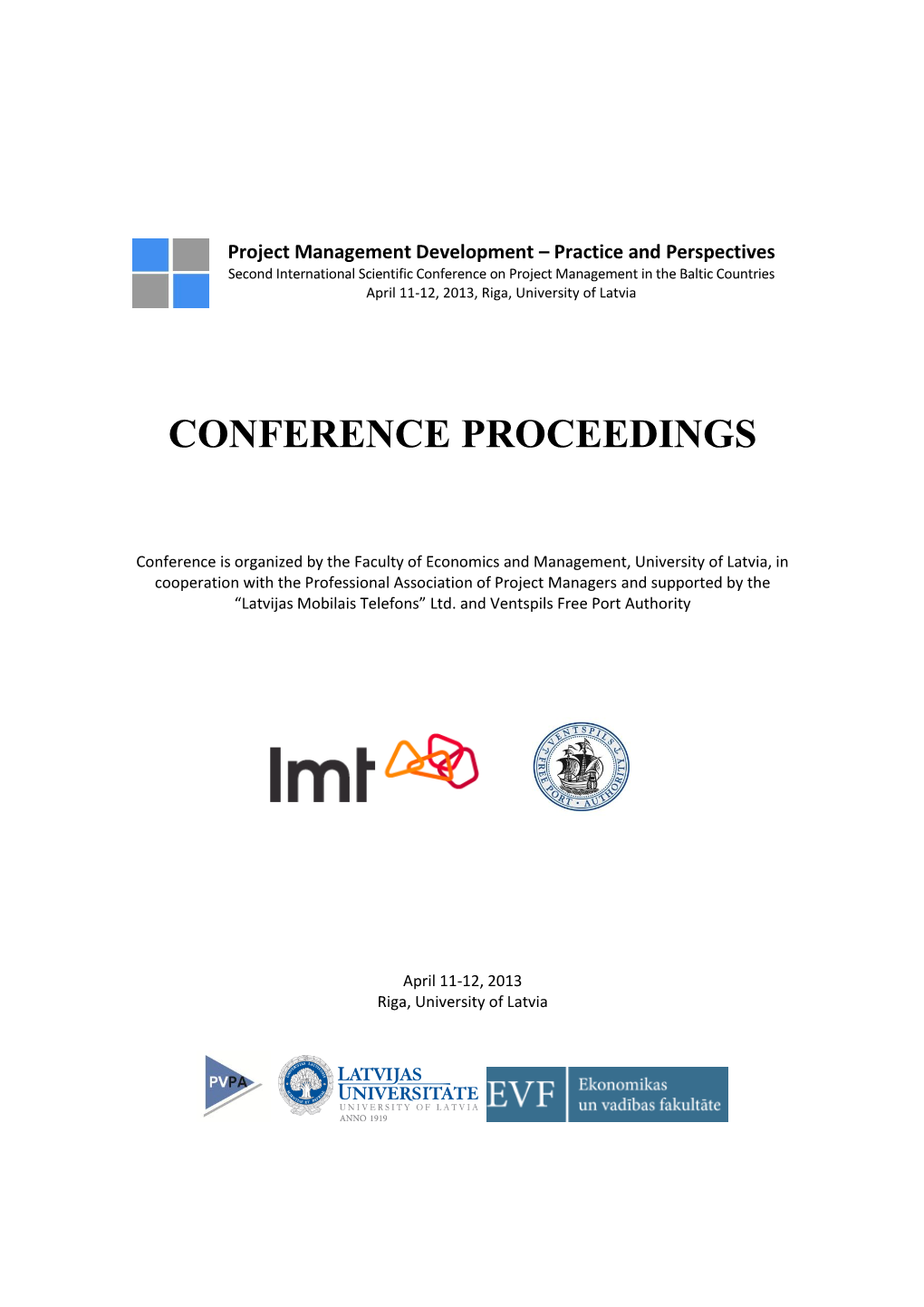 Conference Proceedings