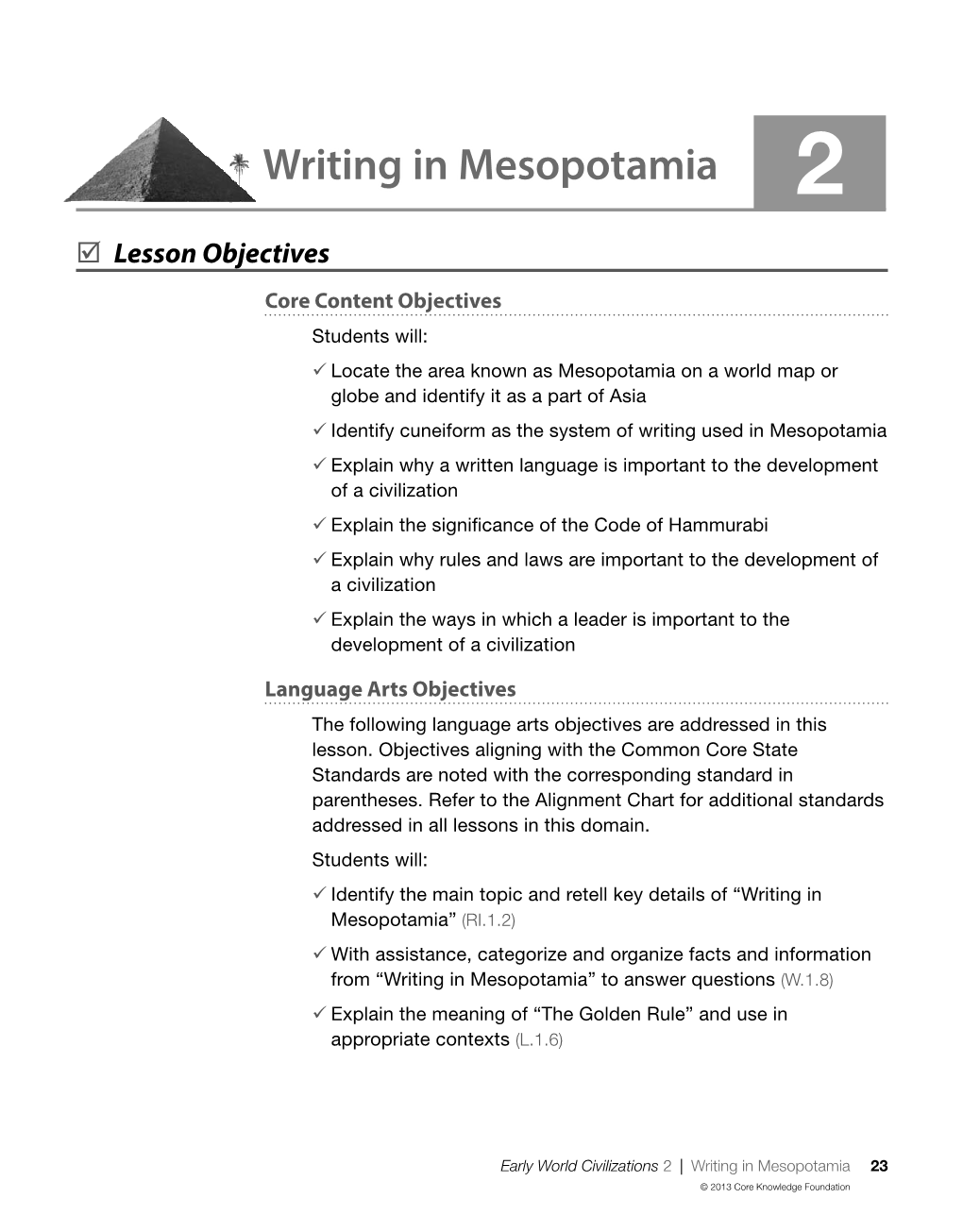 Writing in Mesopotamia