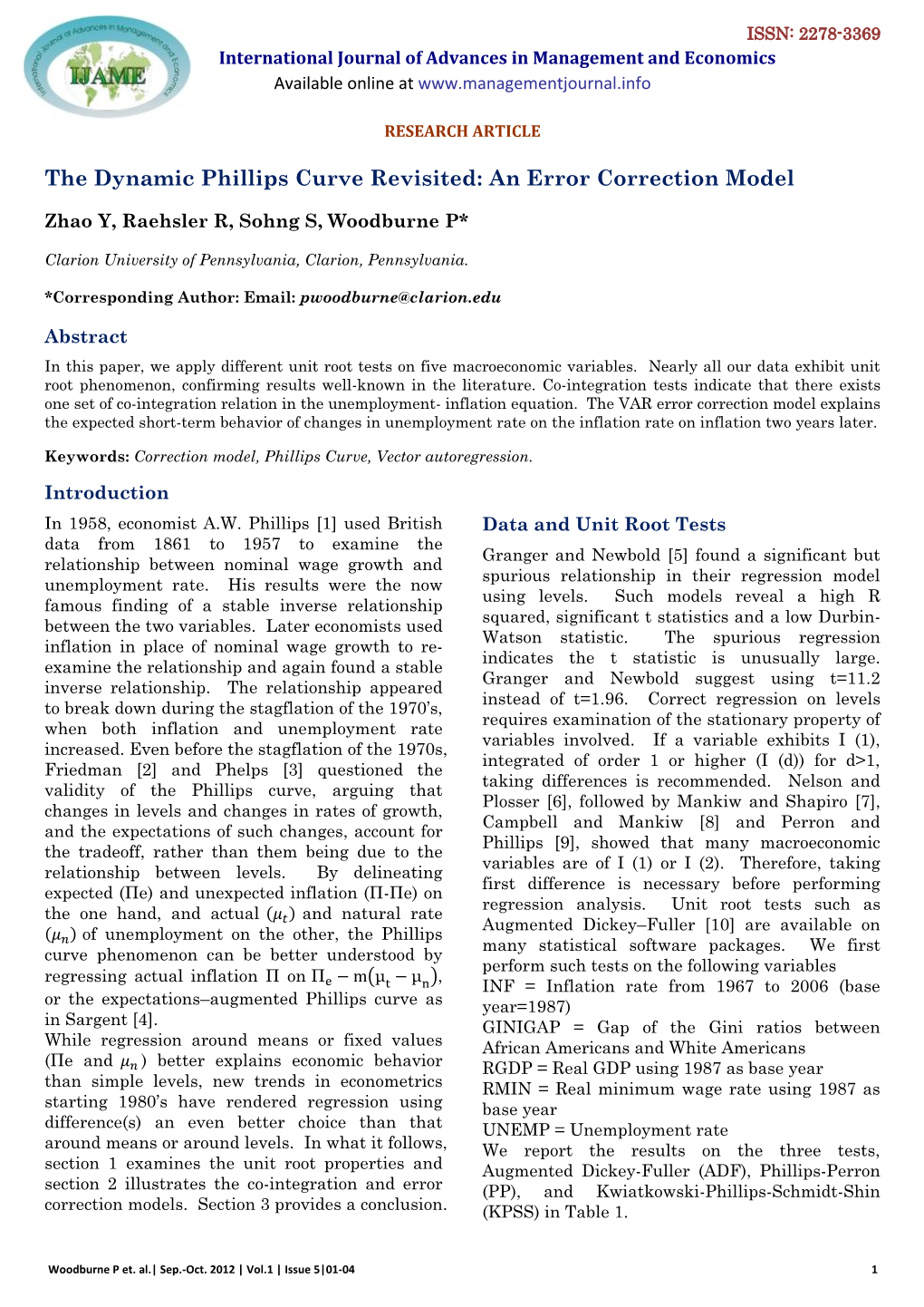 Is the Phillips Curve Dead? a Vector Error Correction Model