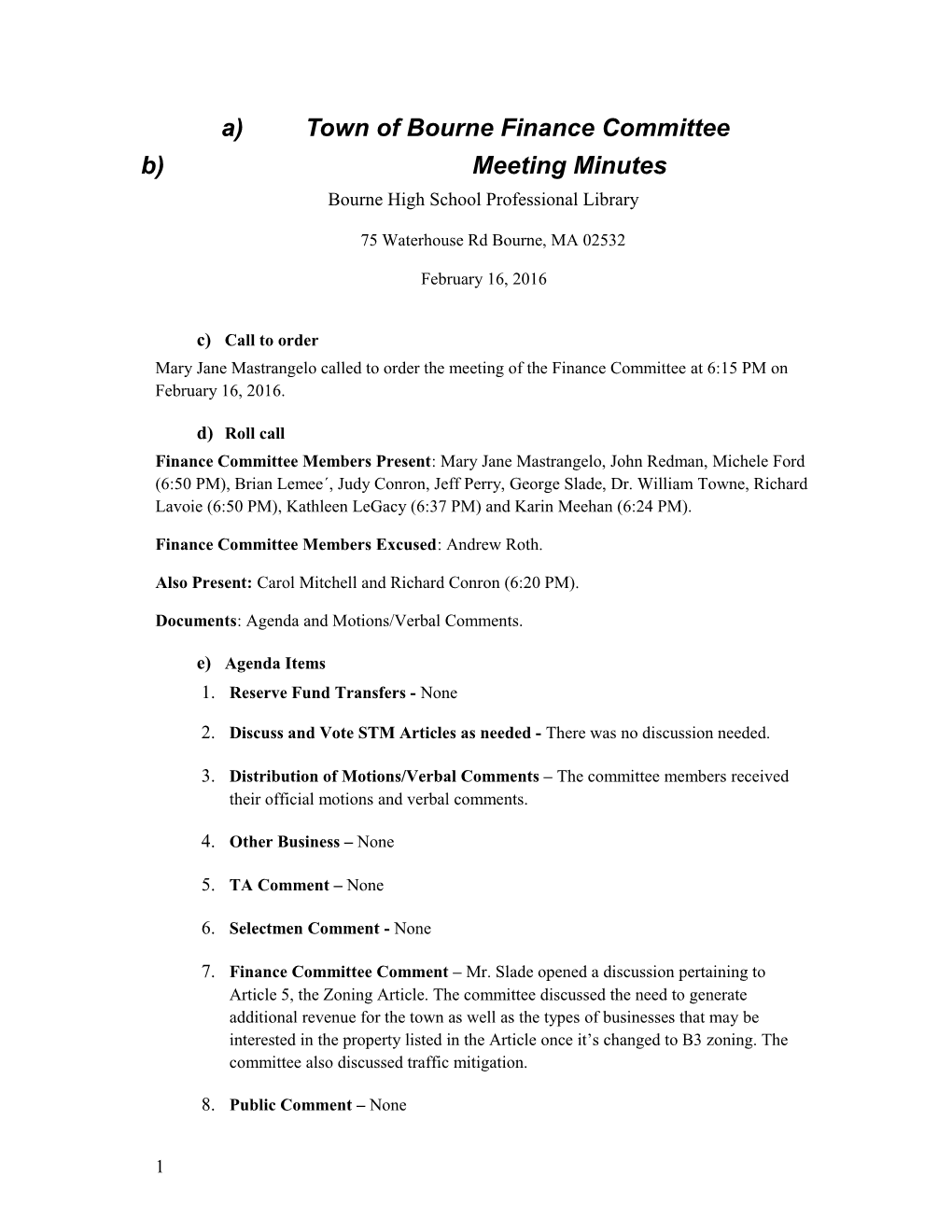 Formal Meeting Minutes s9