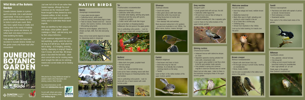 Wild Birds of the Botanic Garden