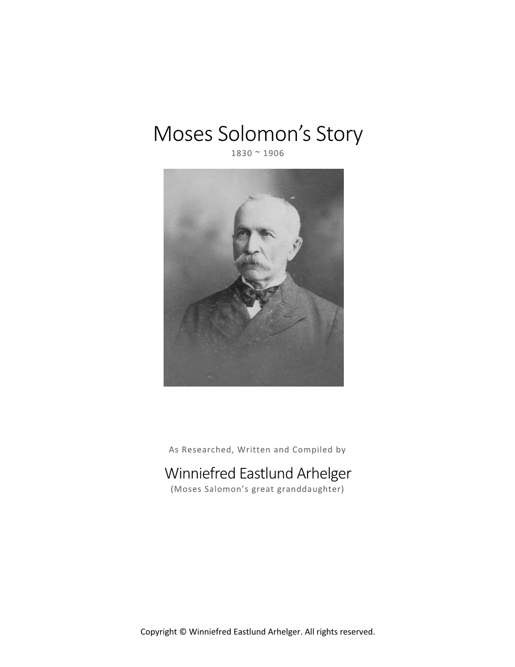 Moses Solomon's Story
