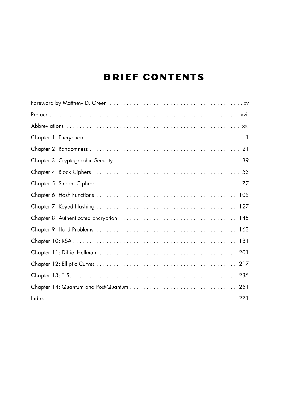 Brief Contents