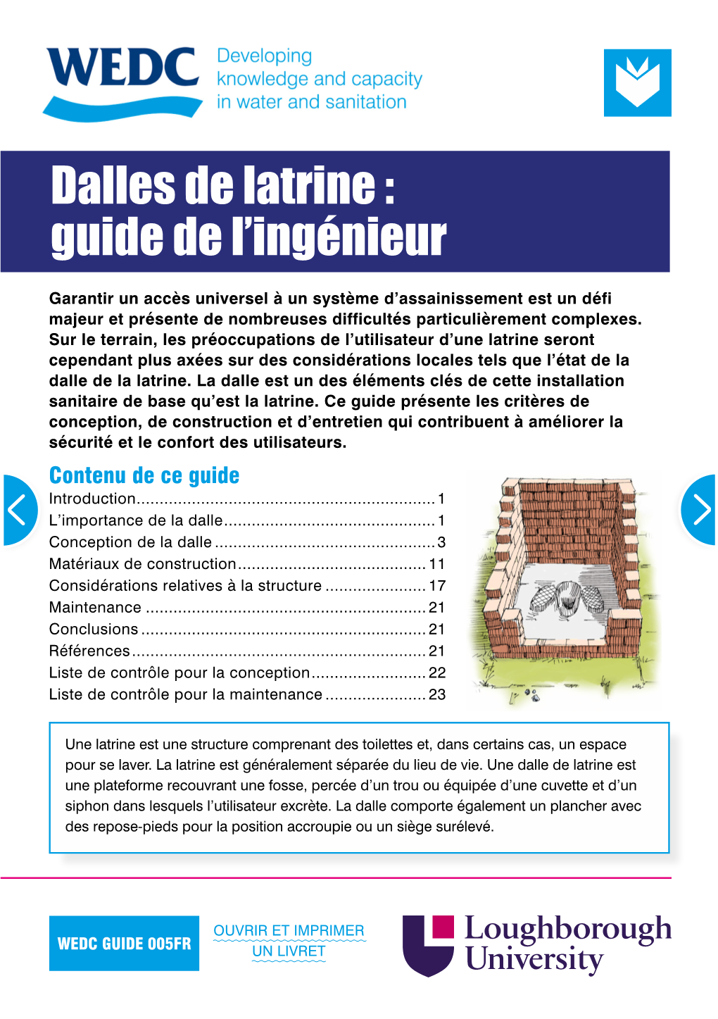 Dalles De Latrine : Guide De L'ingénieur