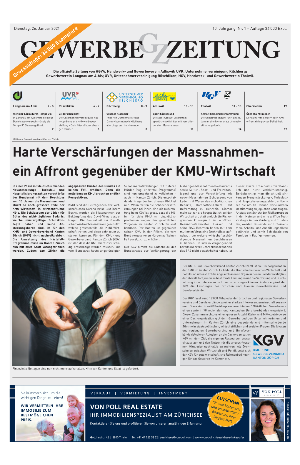 Harte Verschärfungen Der Massnahmen- Ein Affront Gegenüber Der KMU-Wirtschaft