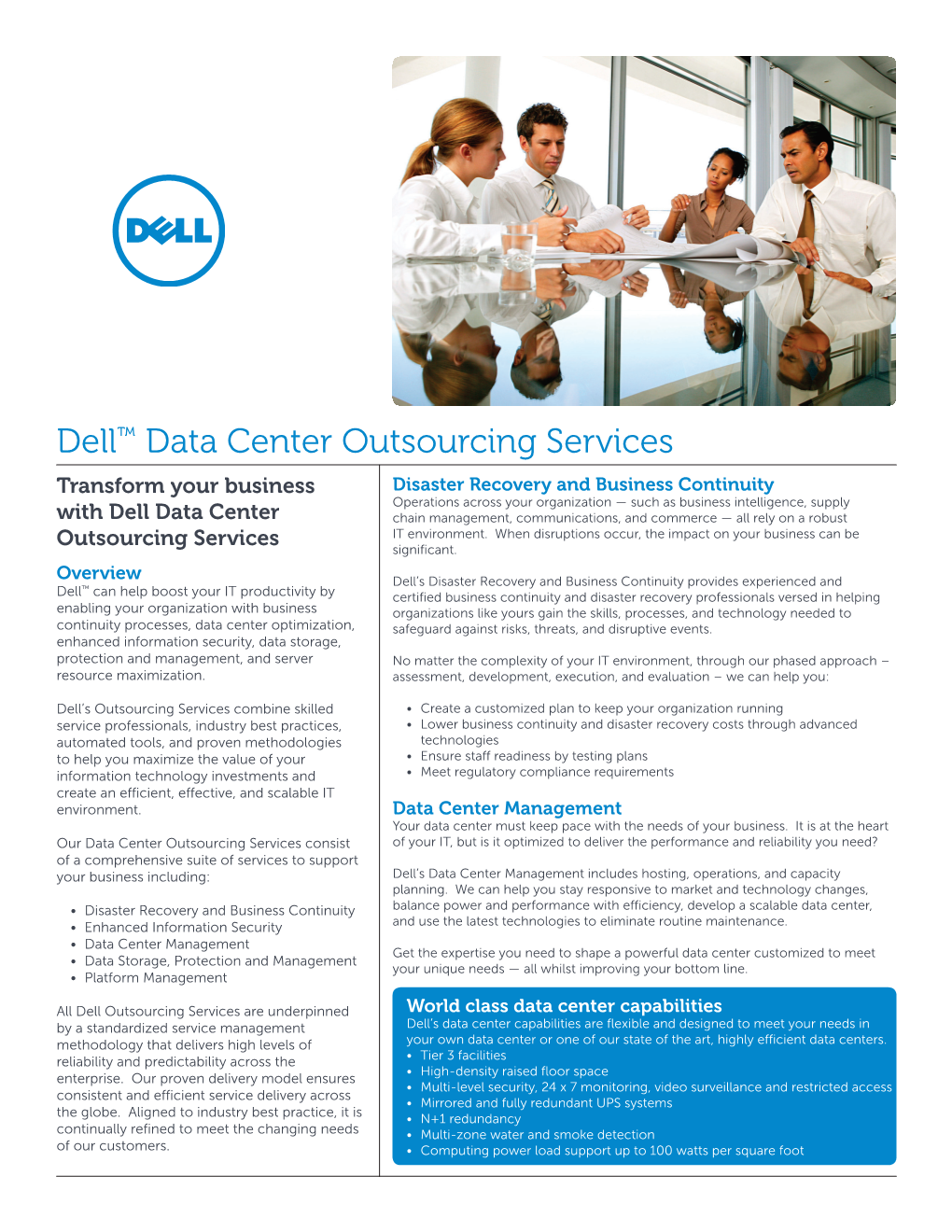 Data Center IT Outsourcing Services Data Sheet