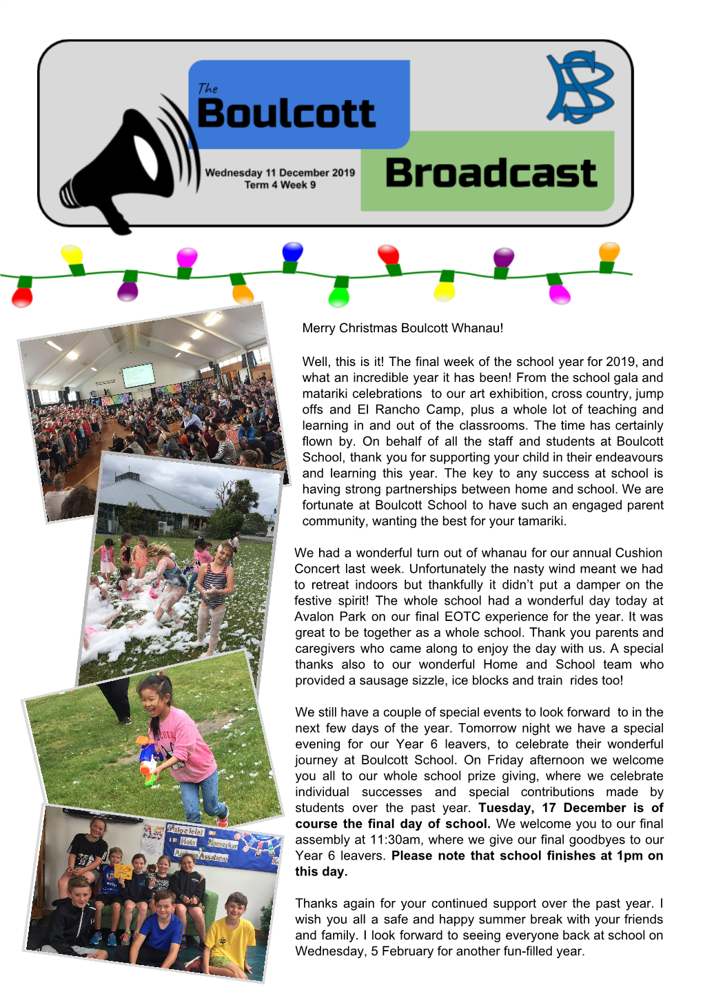 Merry Christmas Boulcott Whanau! Well, This Is It! the Final Week of The