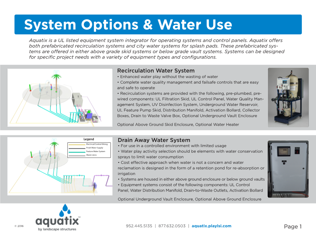 System Options & Water