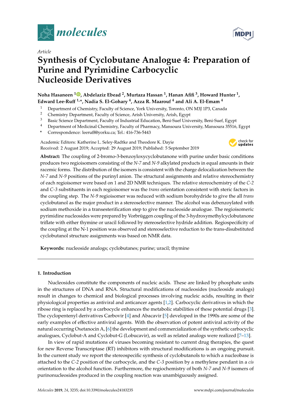 Preparation of Purine and Pyrimidine Carbocyclic Nucleoside Derivatives
