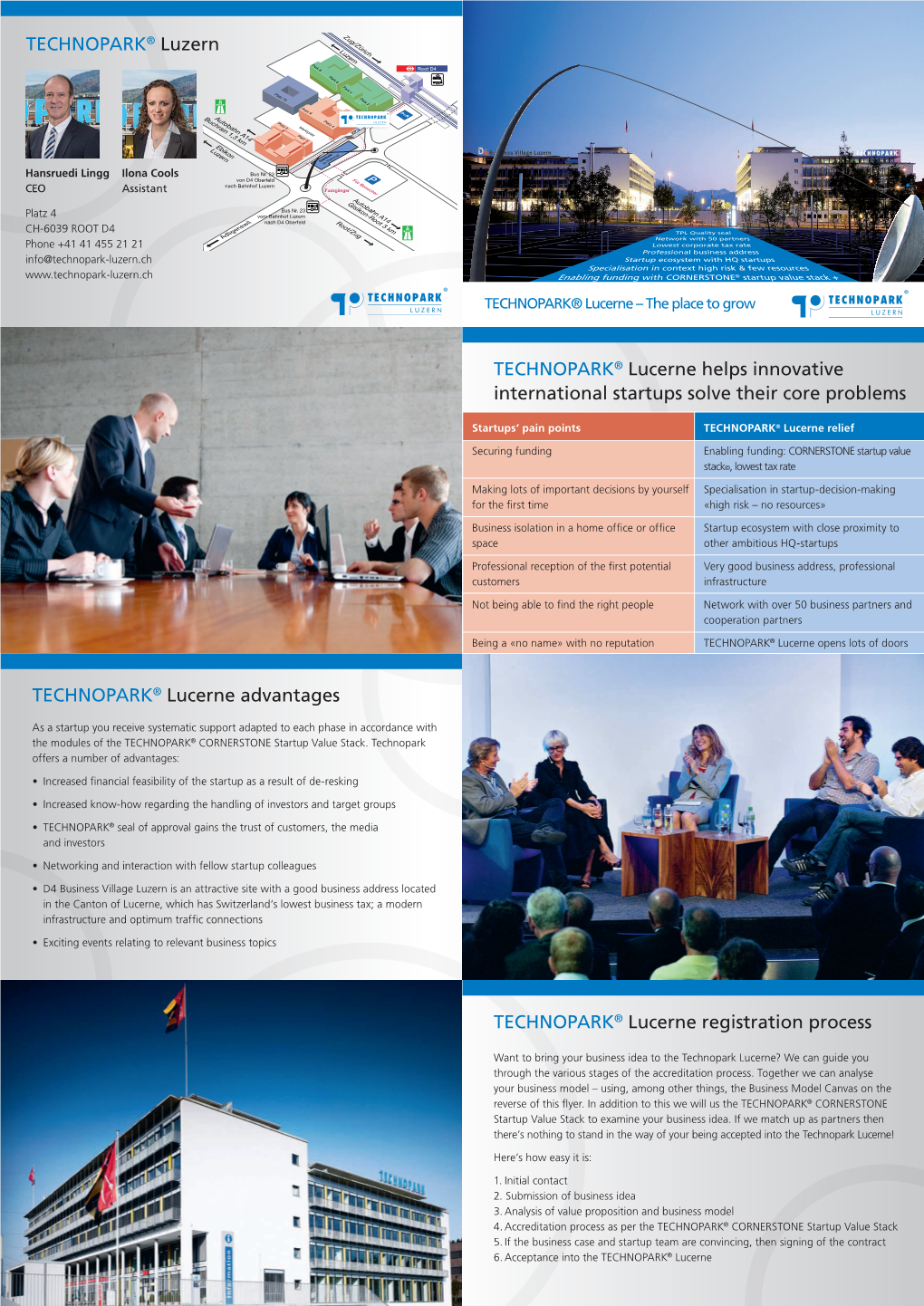 TECHNOPARK® Lucerne Registration Process TECHNOPARK® Luzern