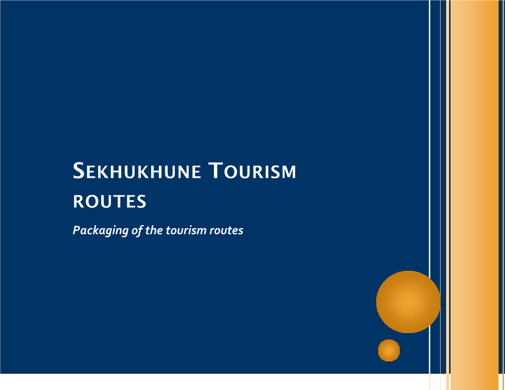 Packaging of the Tourism Routes