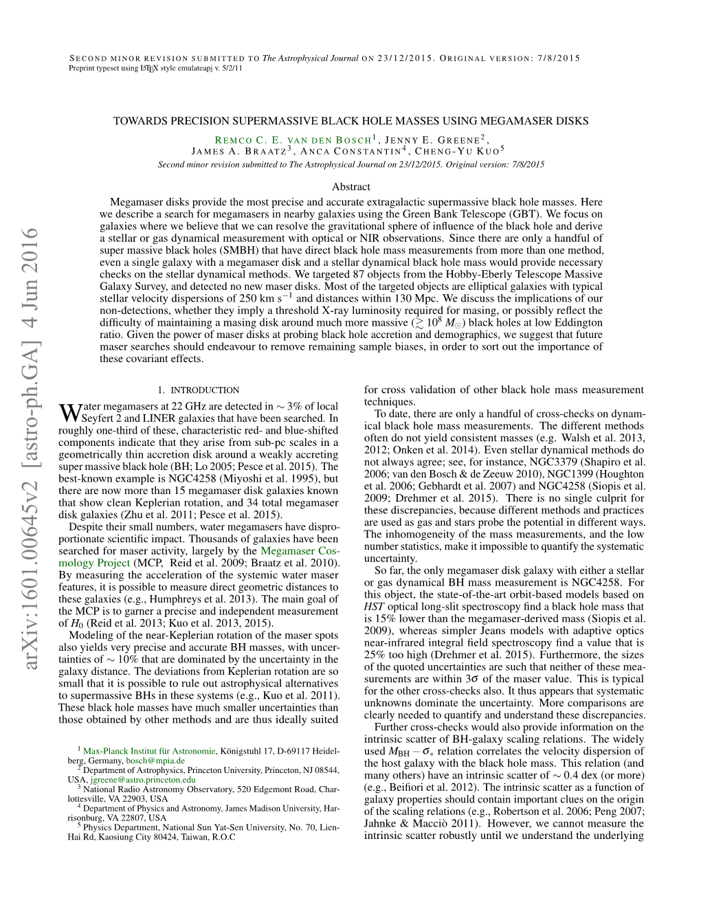 Towards Precision Supermassive Black Hole Masses Using Megamaser Disks