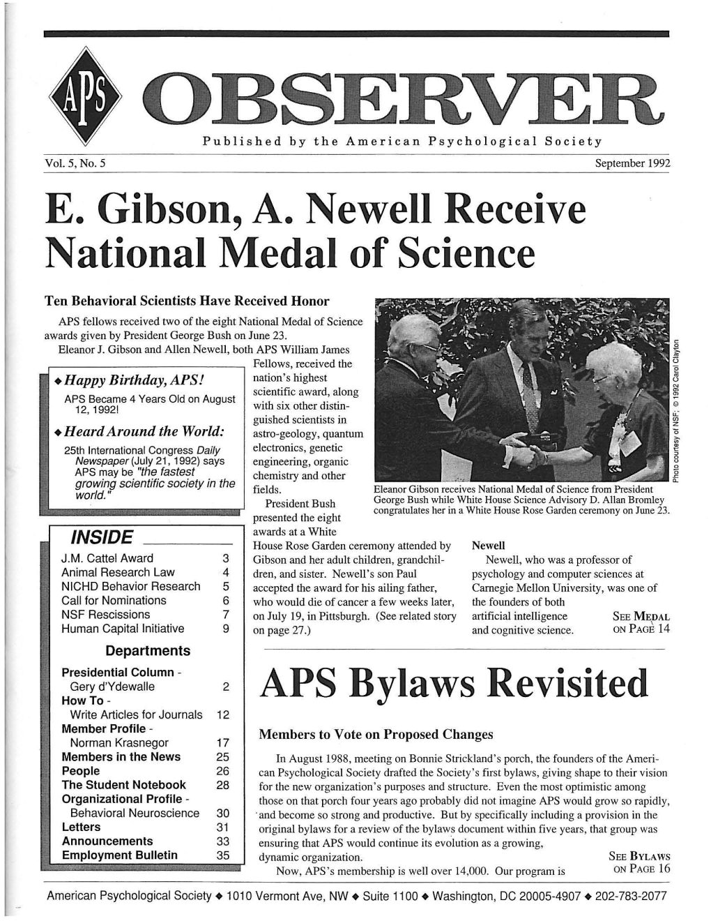 OBSERVE4:R Published by the American Psychological Society