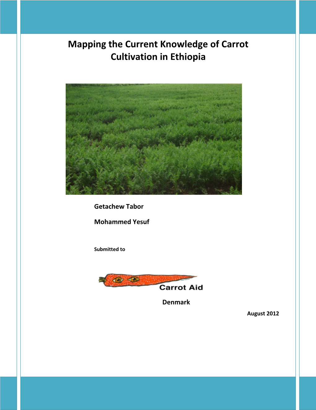 Mapping the Current Knowledge of Carrot Cultivation in Ethiopia