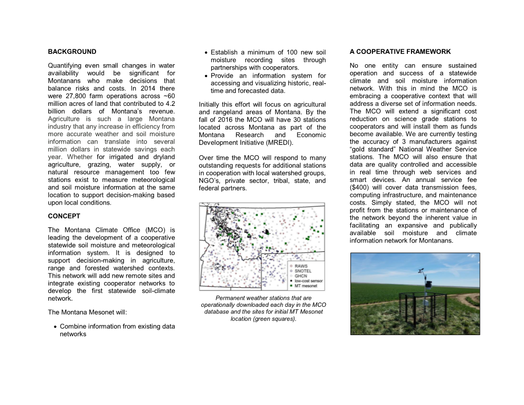 Montana Mesonet Brochure