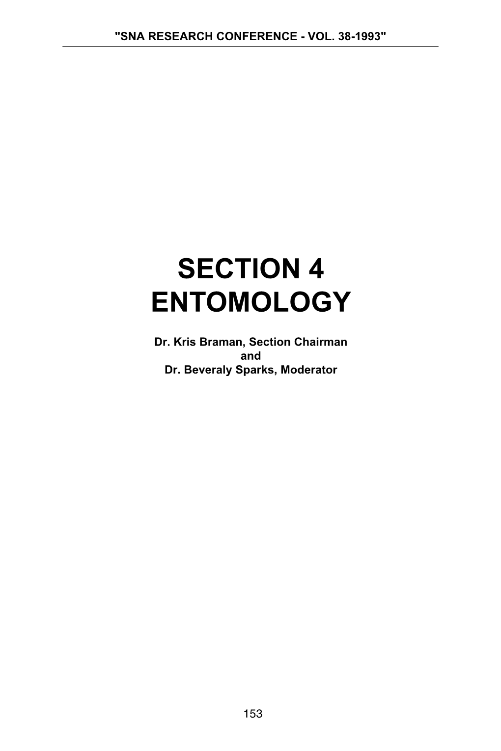 Section 4 Entomology