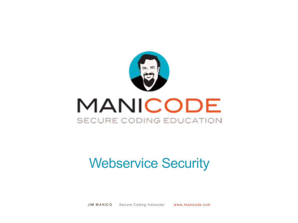 17A. Webservice and Microservice Security 7-2018