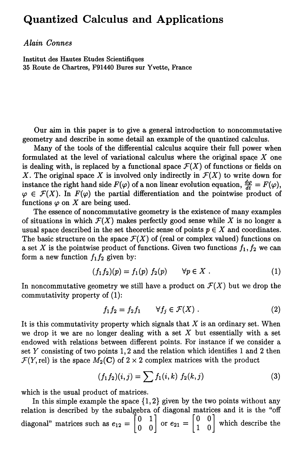 Quantized Calculus and Applications