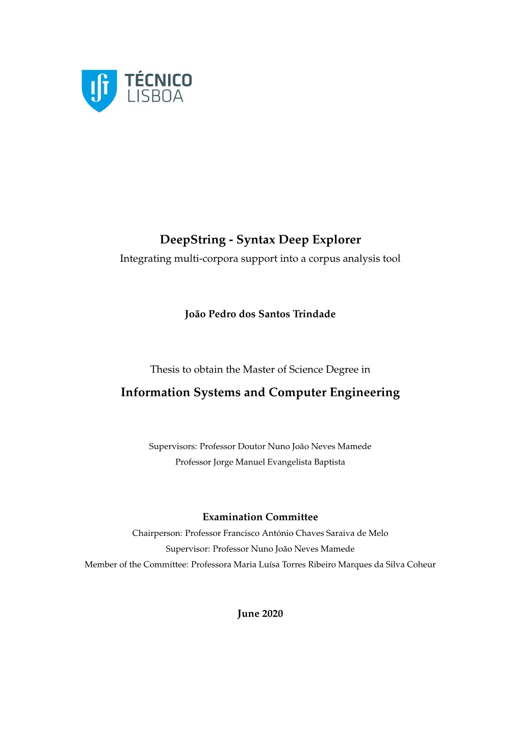 Syntax Deep Explorer Information Systems and Computer Engineering