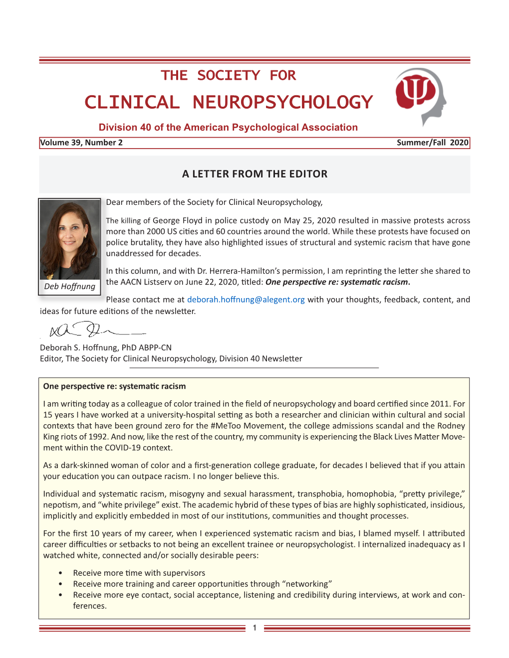 Society for Clinical Neuropsychology