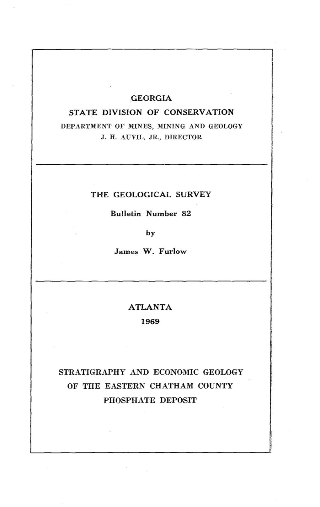 B-82 Stratigraphy and Economic Geology of the Eastern Chatham