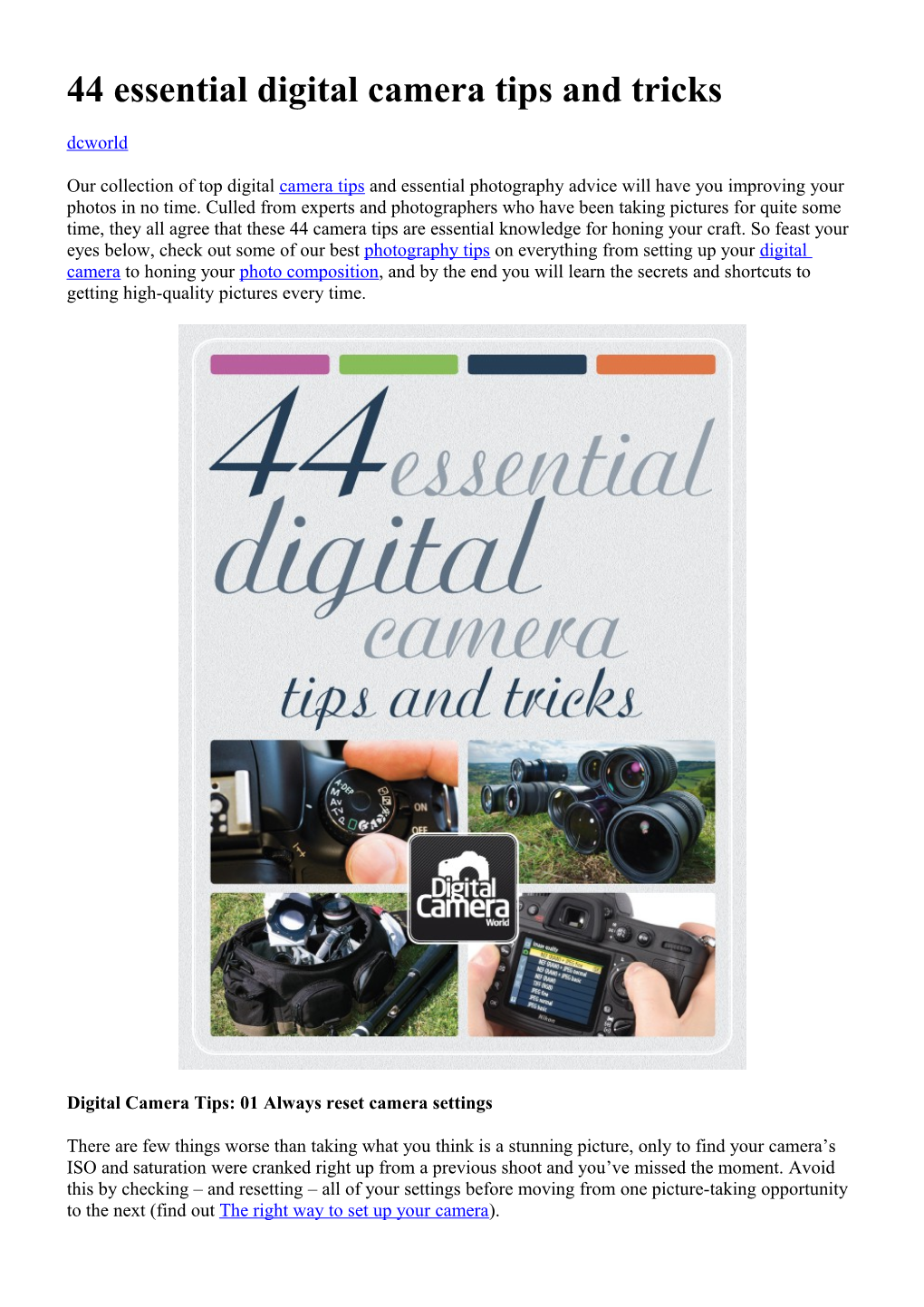 44 Essential Digital Camera Tips and Tricks Dcworld