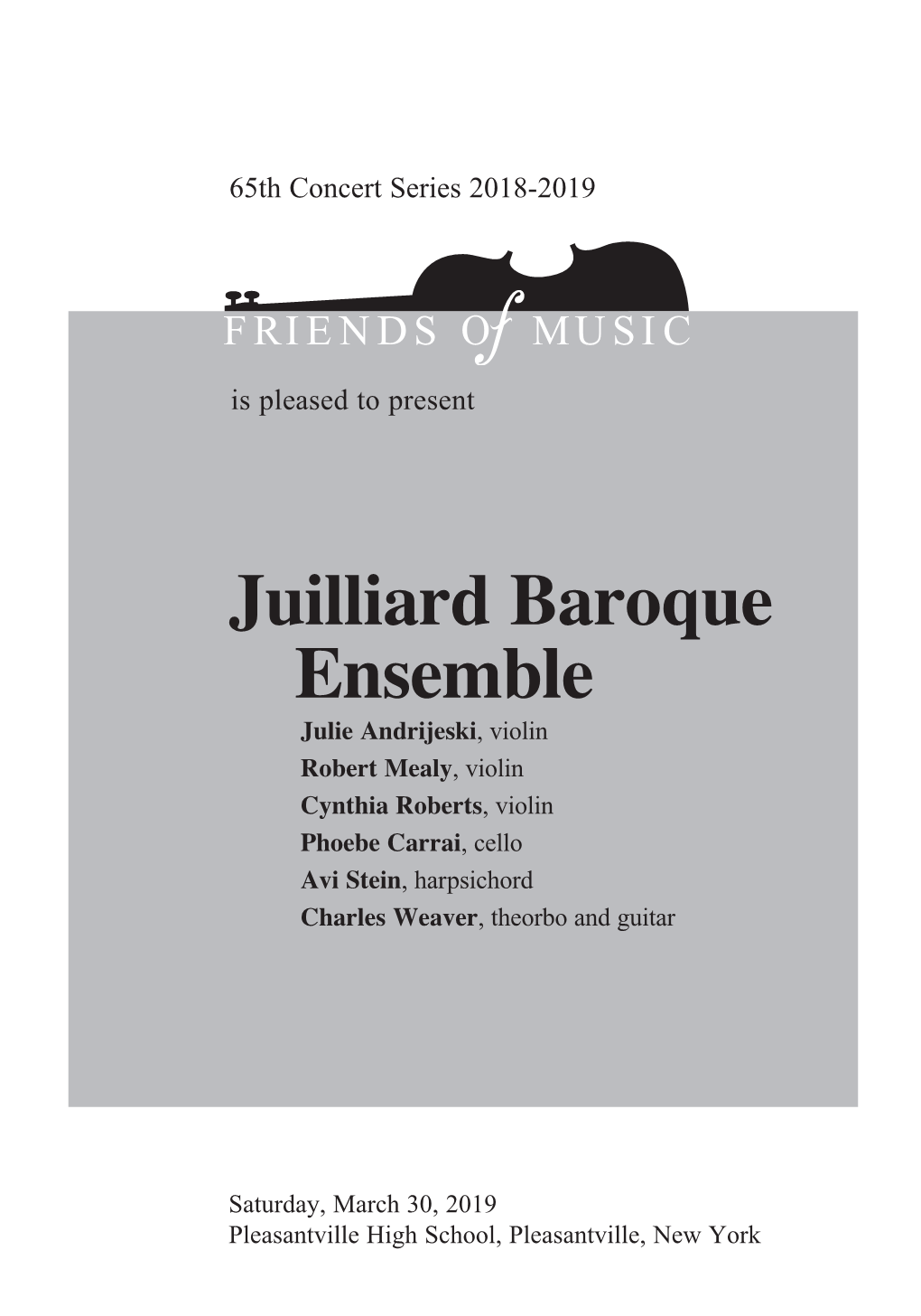 Juilliard Baroque Ensemble