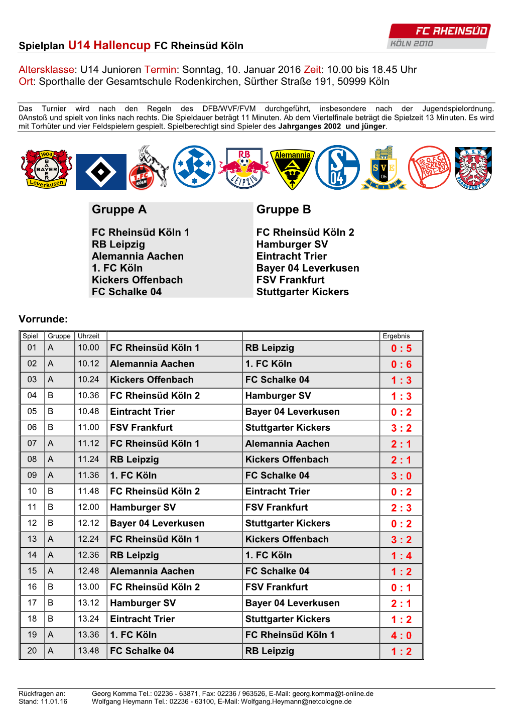 U14-Junioren