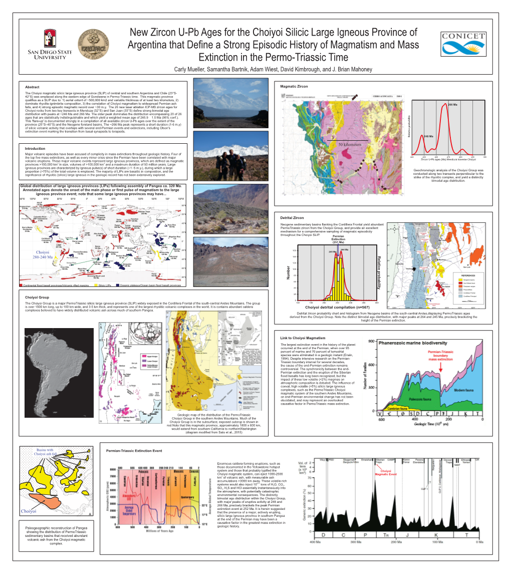 New Zircon U-Pb Ages for the Choiyoi Silicic Large Igneous Province Of