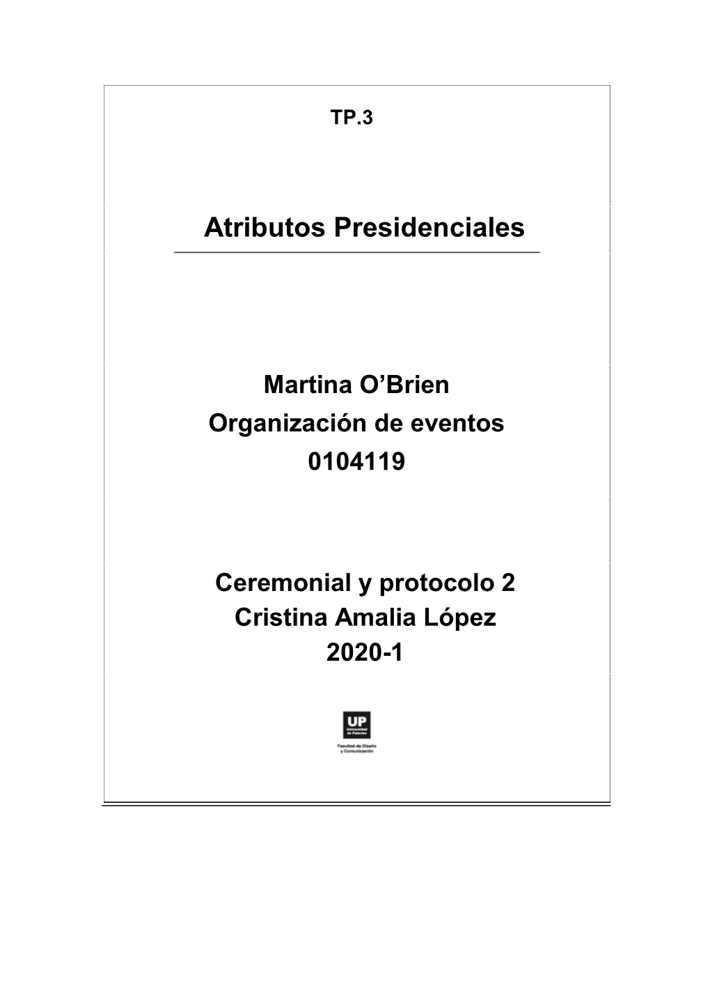 Atributos Presidenciales